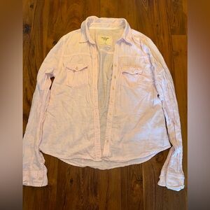 Abercrombie & Fitch Women’s Pink Button Down Long Sleeve Shirt Size Large.